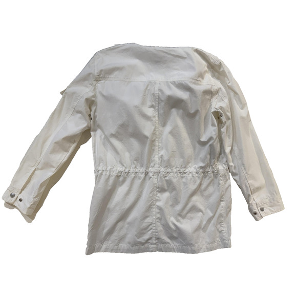 Lauren Ralph Lauren Jacket Womens Small White Utility Field Anorak Hooded LRL - Picture 12 of 12